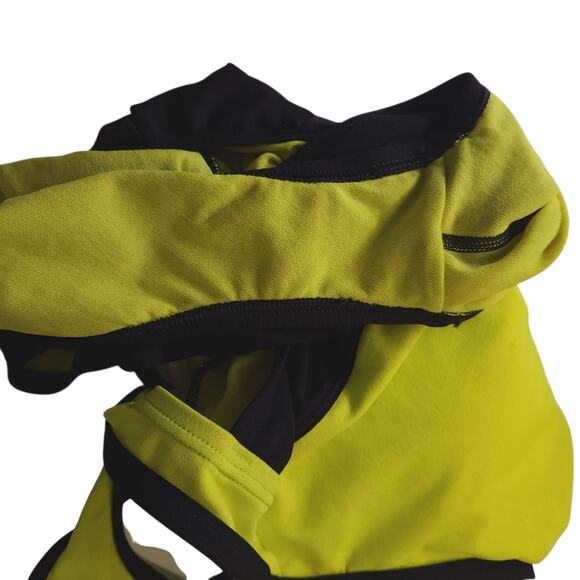 Womens Speedo One Piece Swimsuit Size 8 Colorblock Yellow Black Bathing Suit - Picture 3 of 7